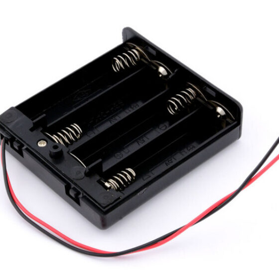 4 X aa batterijhouder met schakelaar