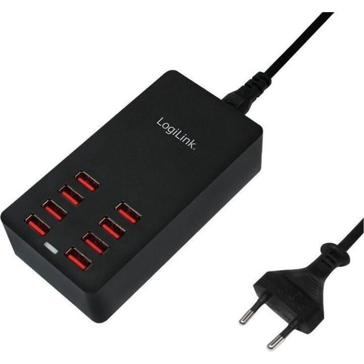 Logilink USB Charger USB 8 poort 44 W
