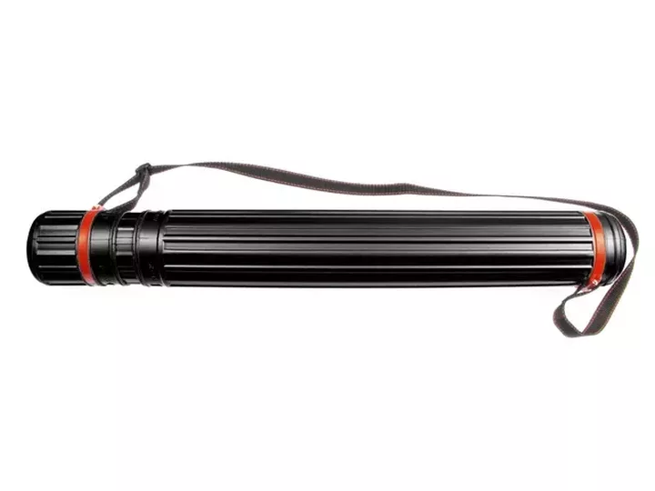 Tekenkoker Kangaro zwart PP 12 5 cm uitschuifbaar 77 132 cm