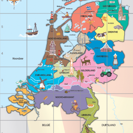 Kaart nederland PVC 1
